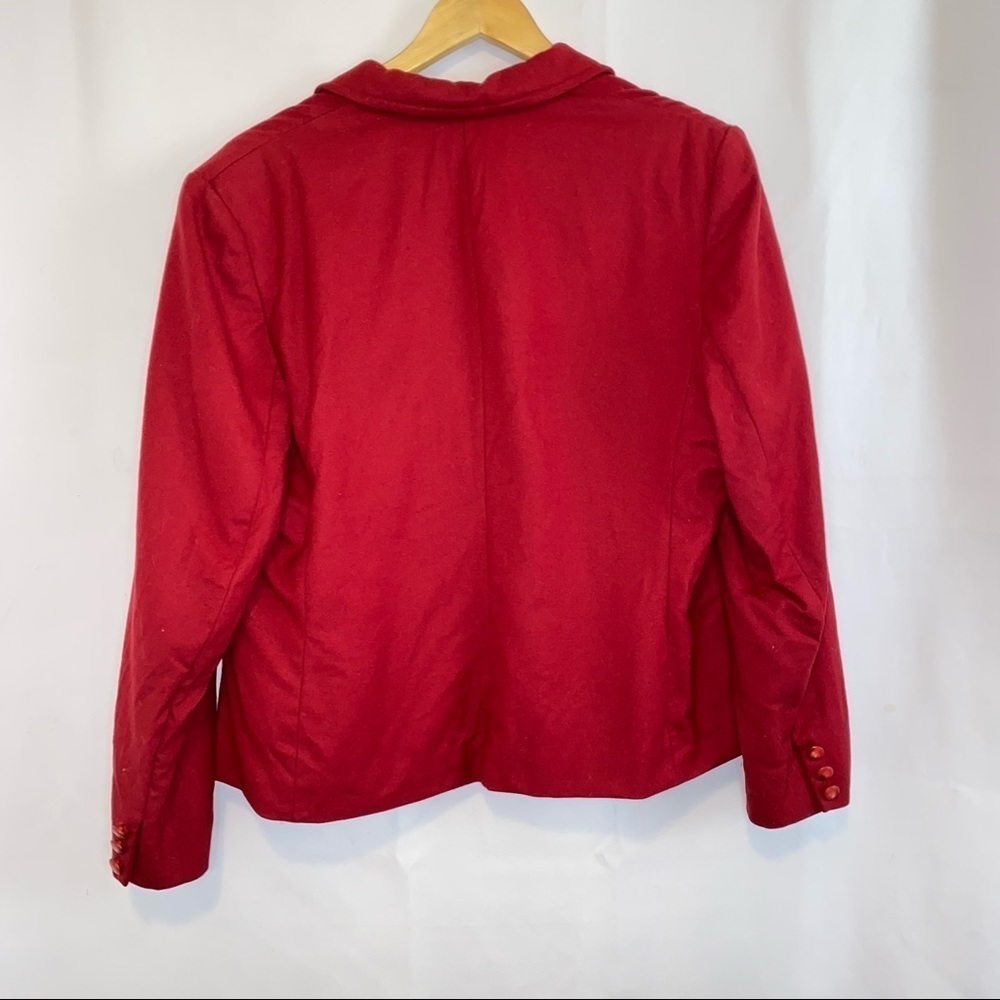 Pendleton Vintage Pendleton Red Wool Single Breas… - image 6